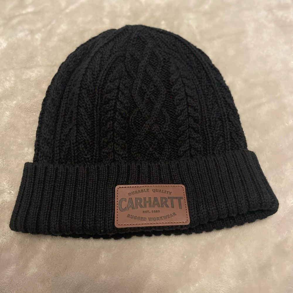 Womens black beanie